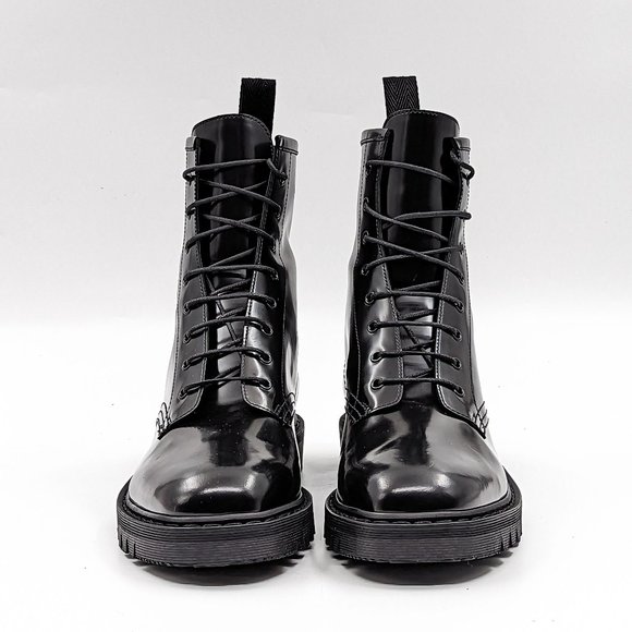 The Row Women Ranger Black Leather Lace-up Combat Boots size 9.5US EUR 39.5 - Picture 2 of 12